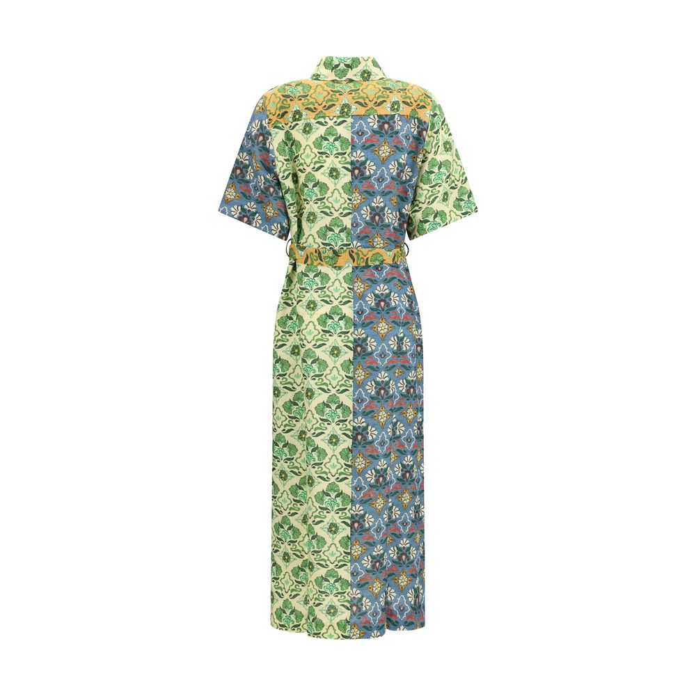 Alemais Multicolor Linen Casual Dress - Luxe Nova