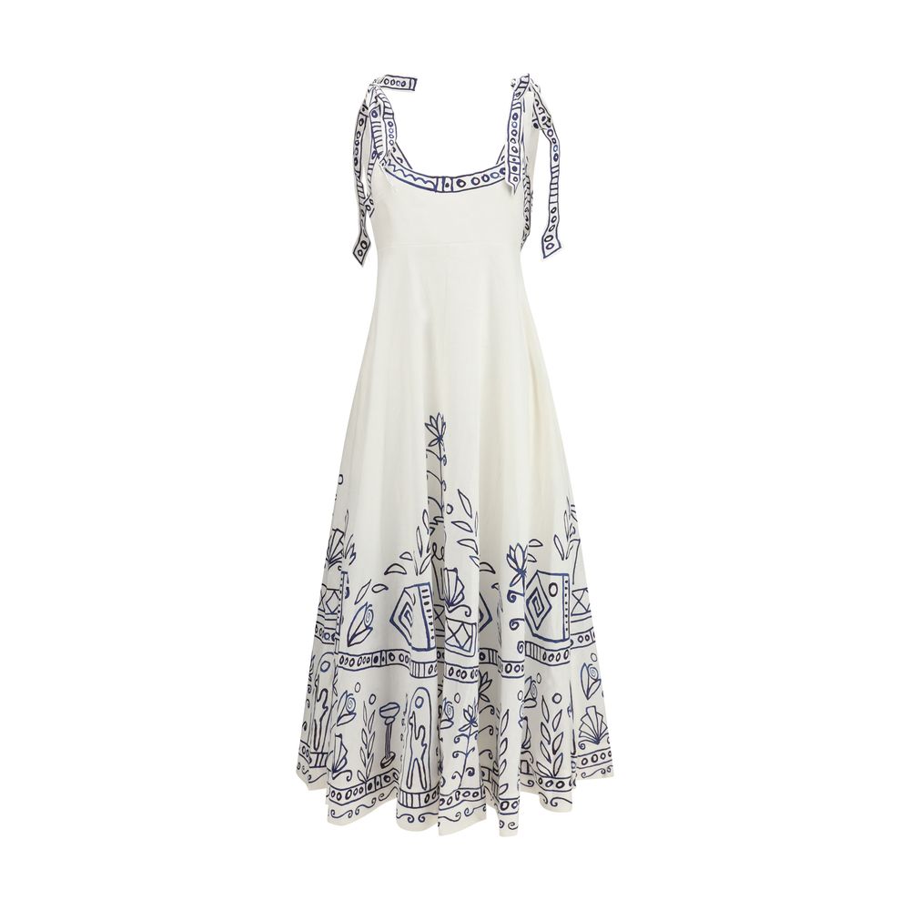 Alemais White Linen Casual Dress - Luxe Nova