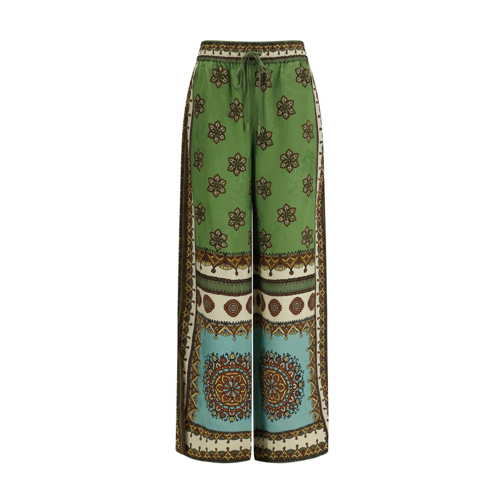 Alemais Multicolor Viscose Casual Pants - Luxe Nova