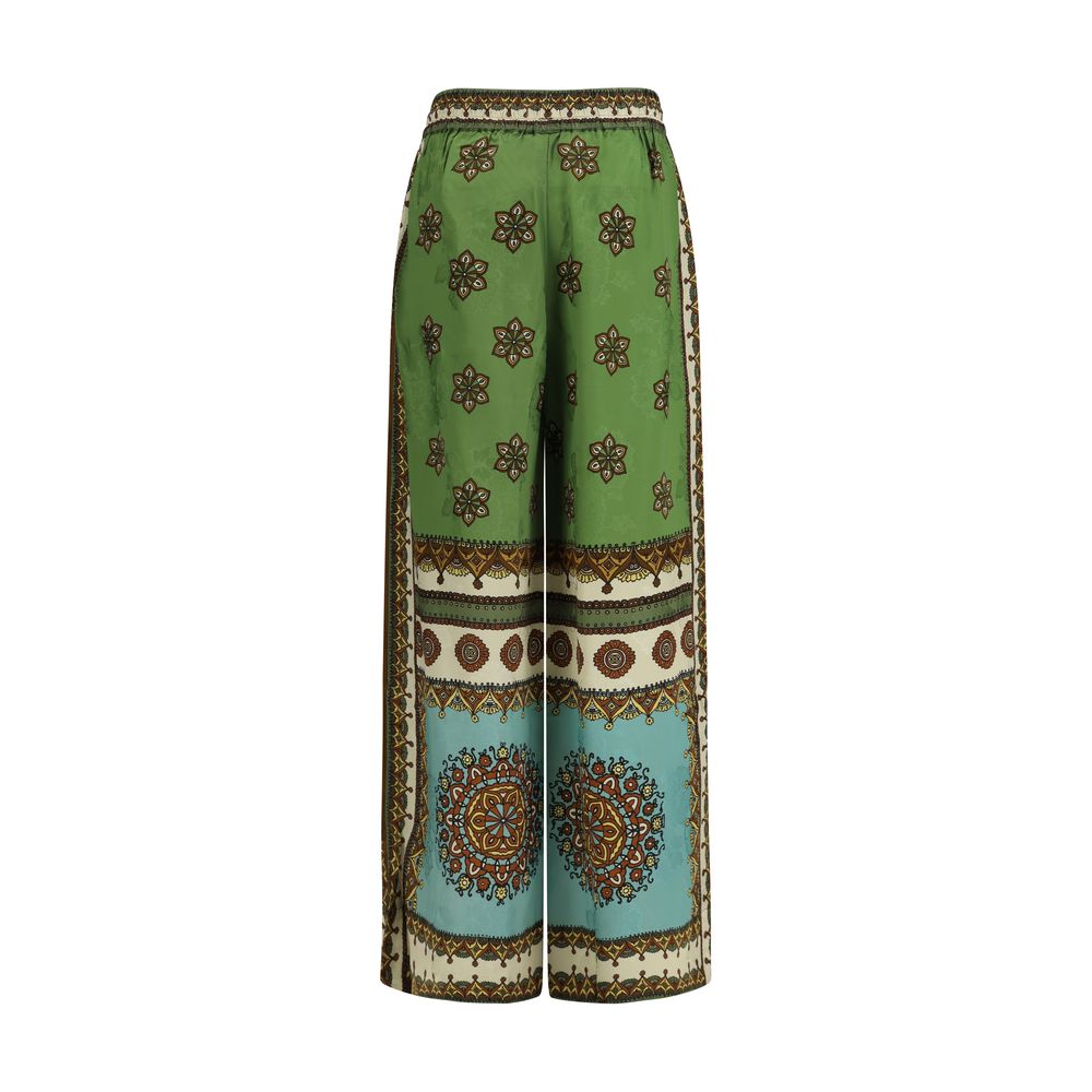 Alemais Multicolor Viscose Casual Pants - Luxe Nova