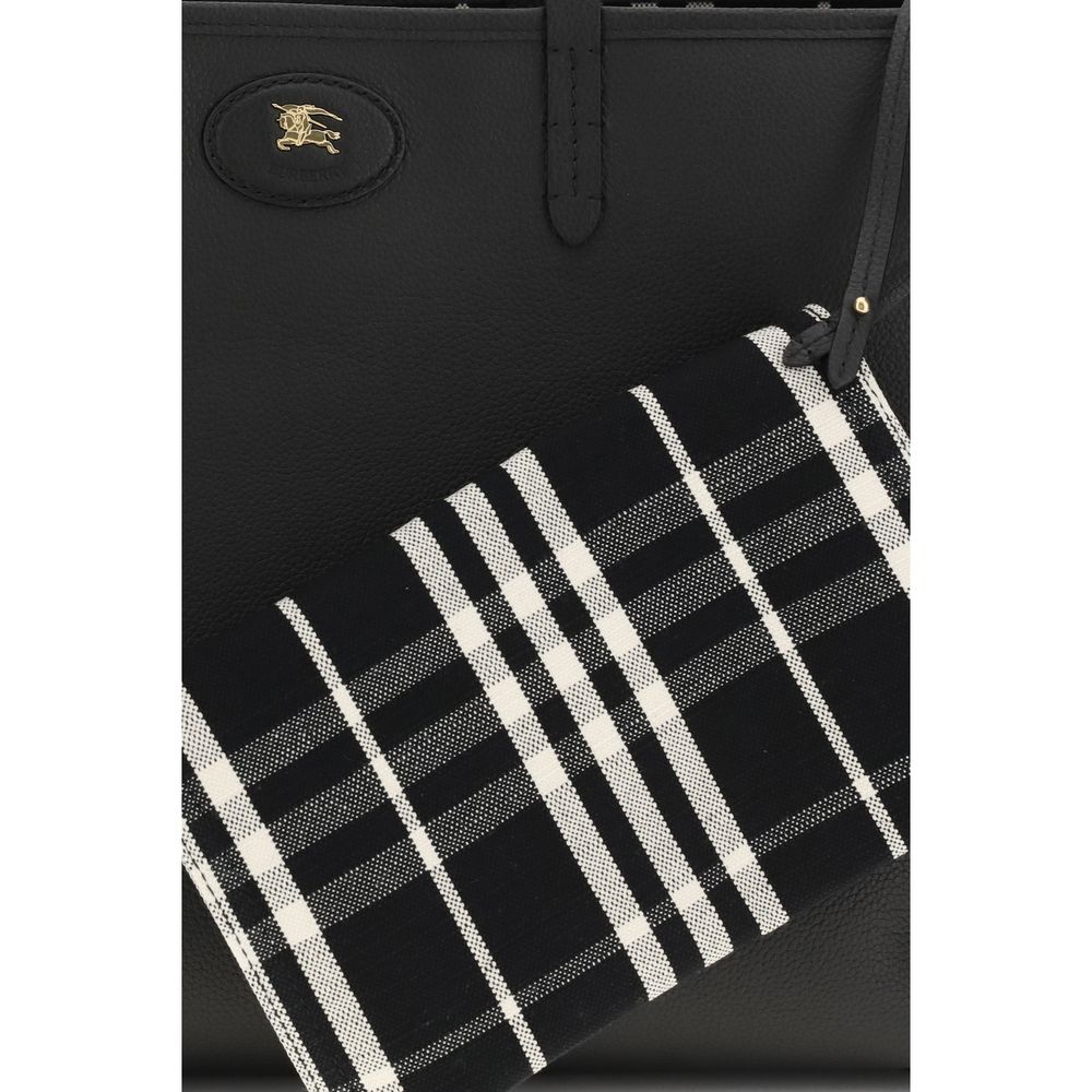Burberry Black Calf Leather Bos Taurus Shoulder Bag - Luxe Nova