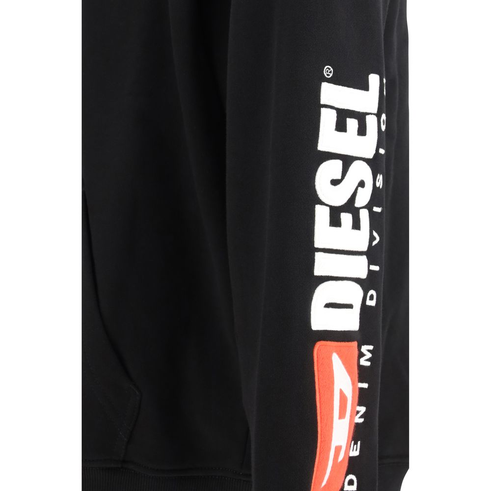 Diesel Black Cotton Sweatshirt - Luxe Nova