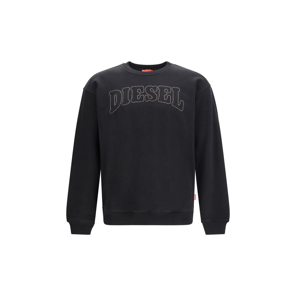 Diesel Black Cotton Sweatshirt - Luxe Nova