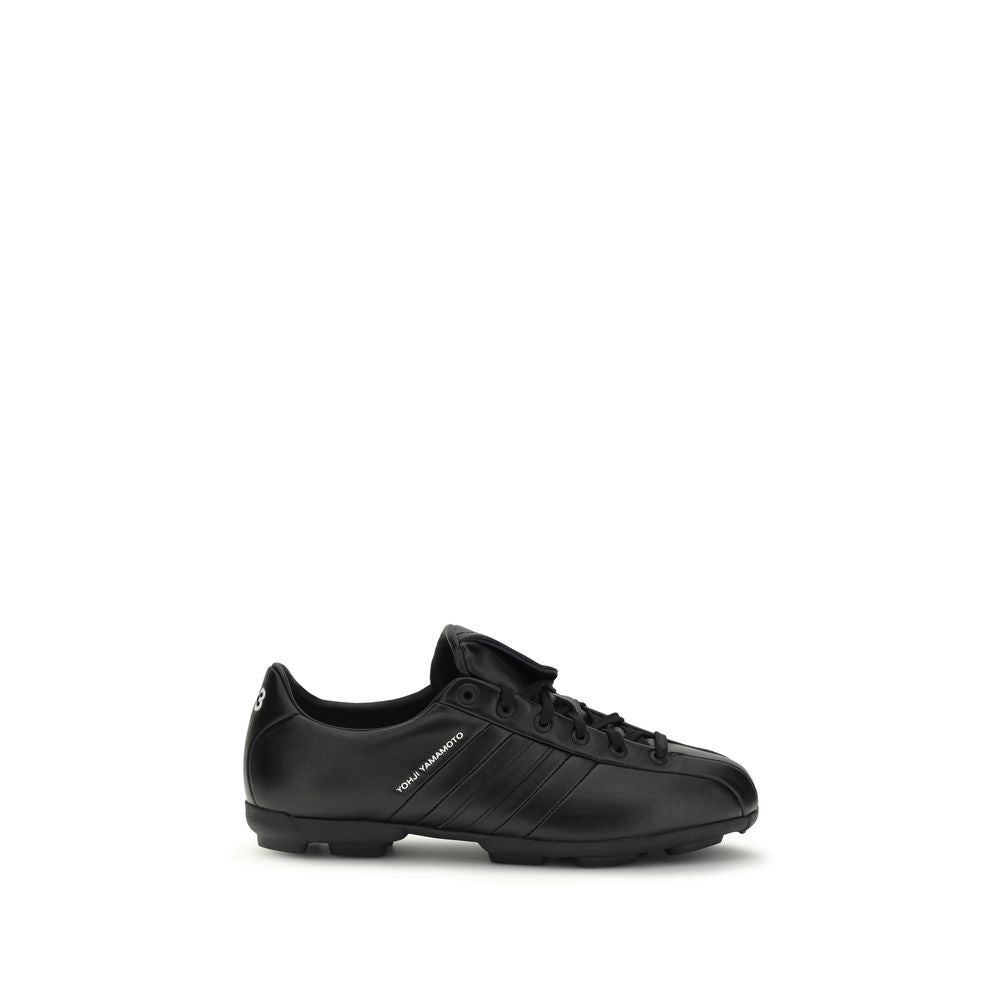 Y-3 Black Calf Leather Bos Taurus Athletic Sneakers - Luxe Nova
