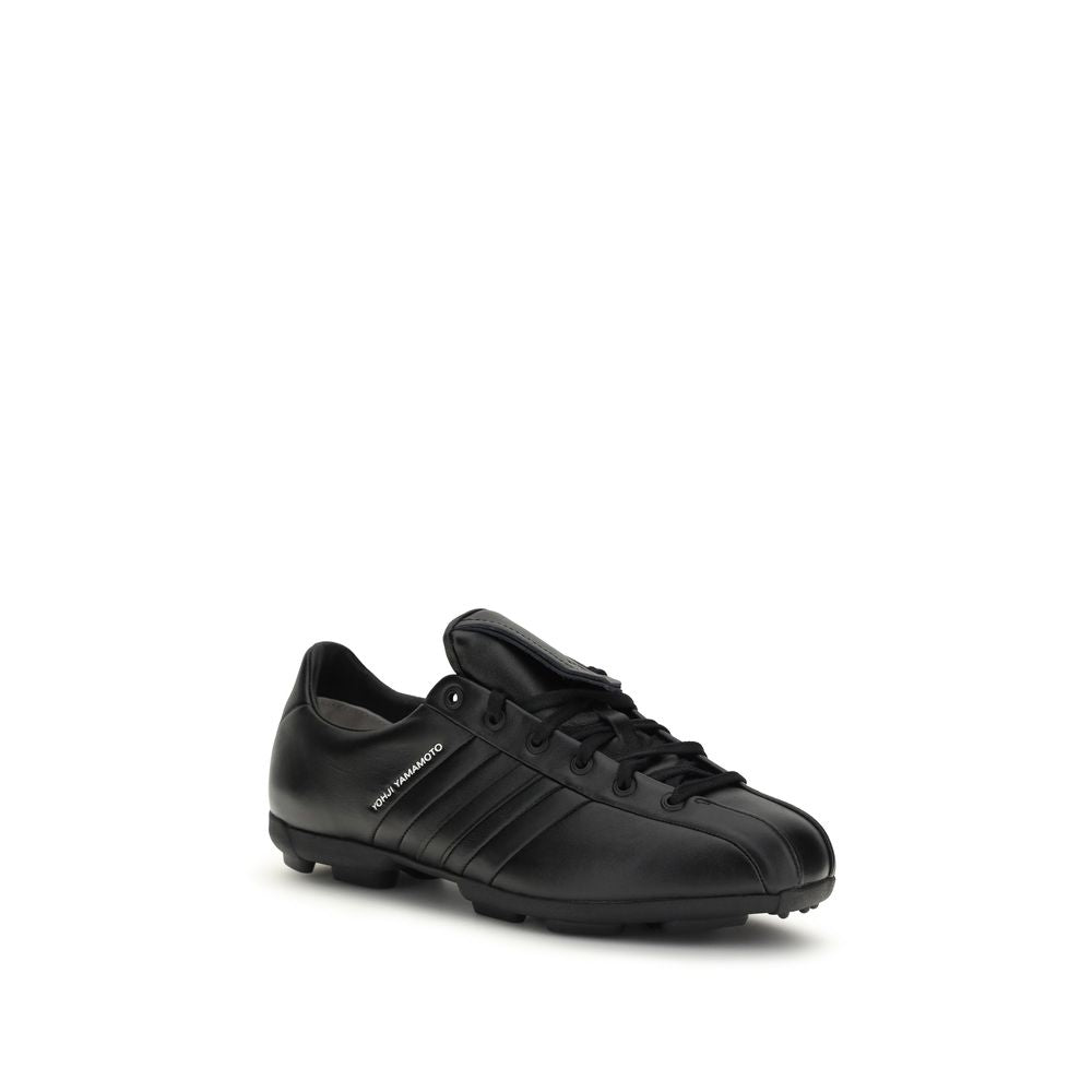 Y-3 Black Calf Leather Bos Taurus Athletic Sneakers - Luxe Nova
