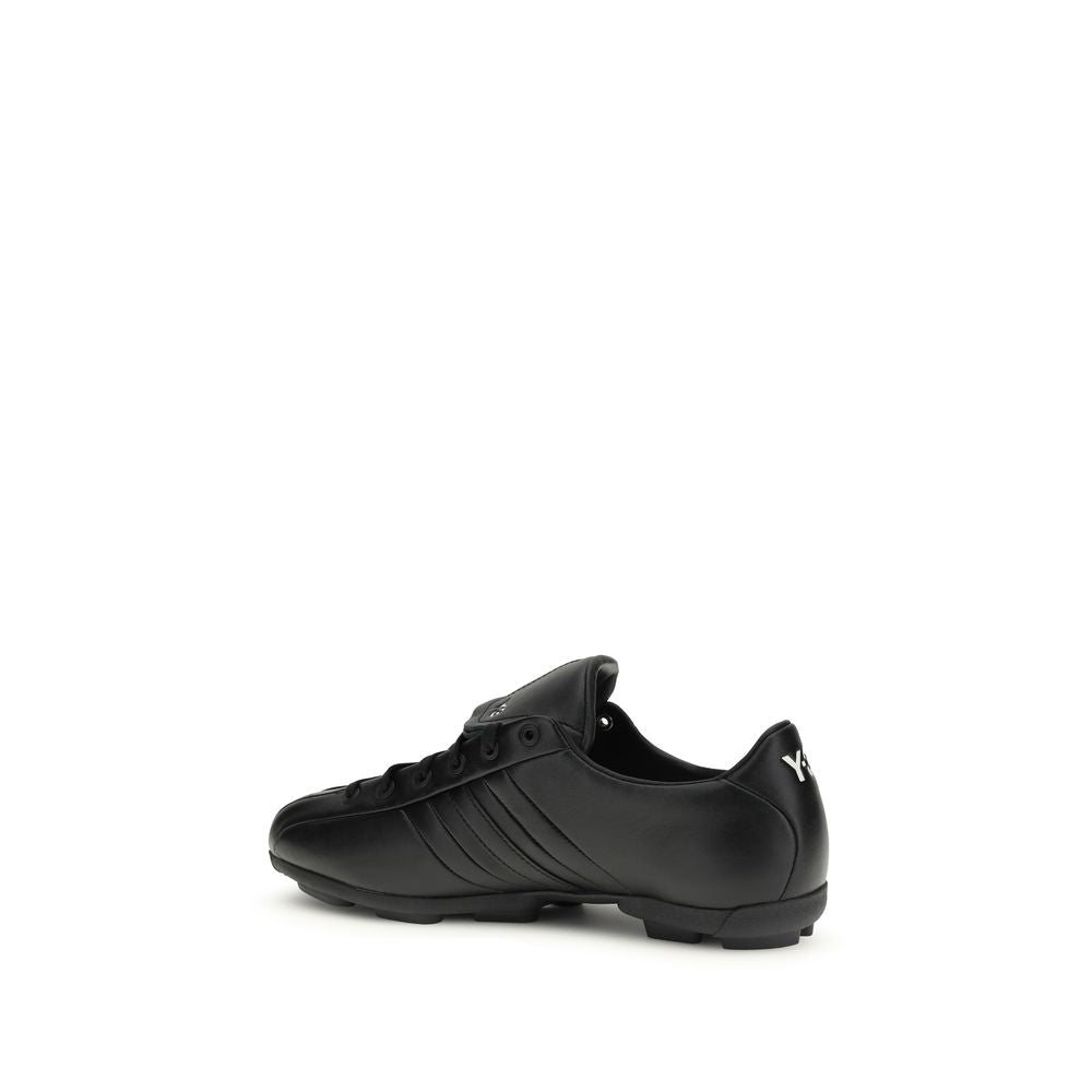 Y-3 Black Calf Leather Bos Taurus Athletic Sneakers - Luxe Nova