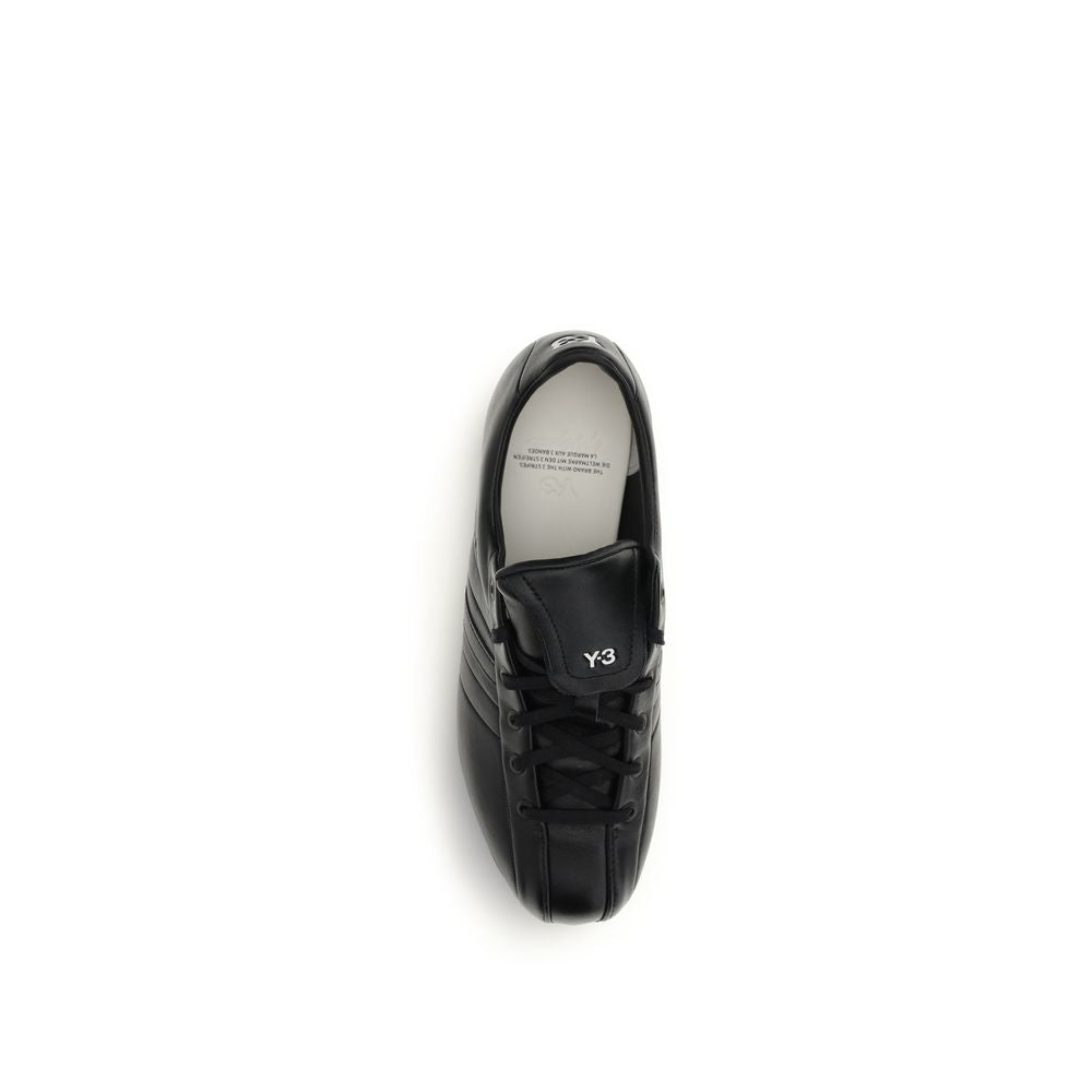 Y-3 Black Calf Leather Bos Taurus Athletic Sneakers - Luxe Nova