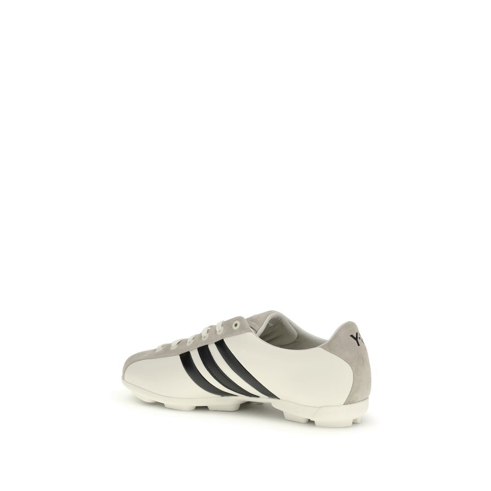 Y-3 White Calf Leather Bos Taurus Athletic Sneakers - Luxe Nova