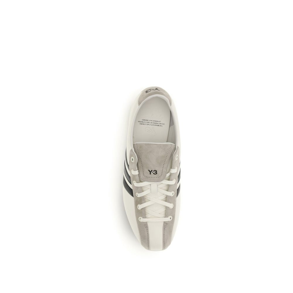 Y-3 White Calf Leather Bos Taurus Athletic Sneakers - Luxe Nova