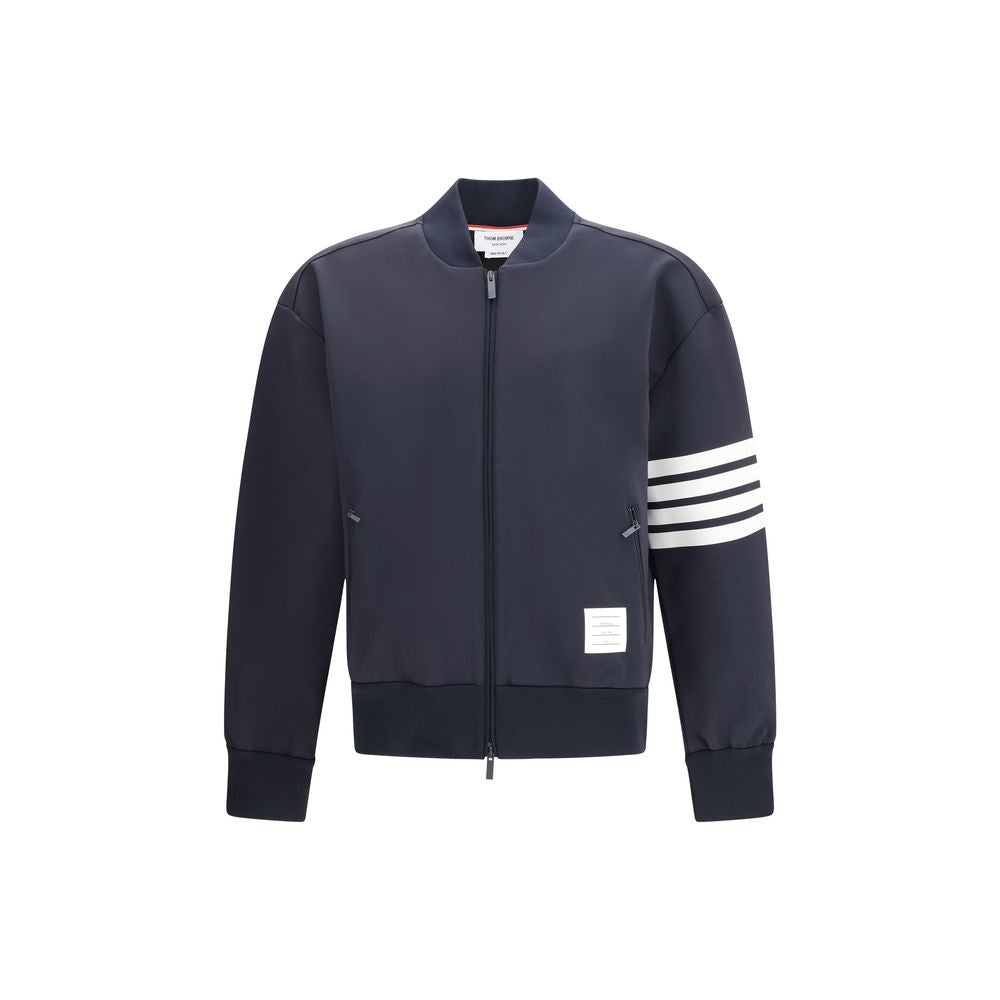 Thom Browne Blue Viscose Bomber - Luxe Nova