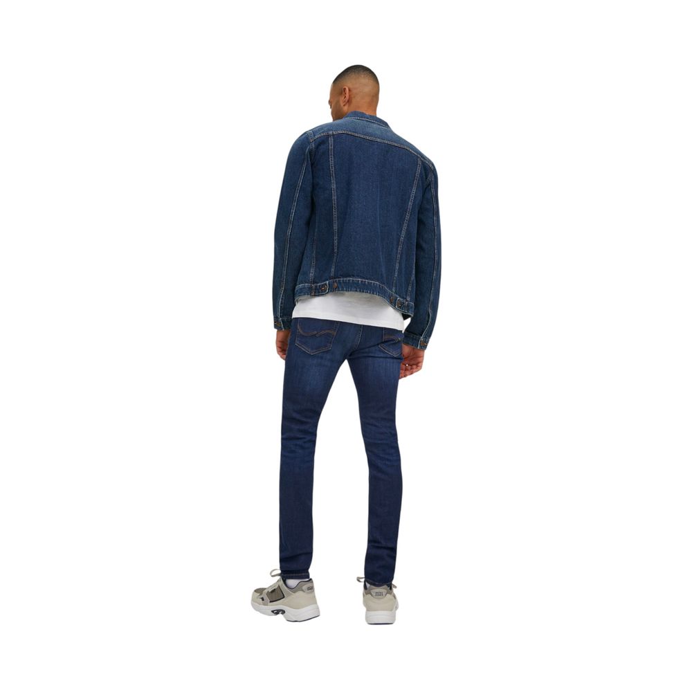 Jack Jones Blue Cotton Skinny Jeans - Luxe Nova