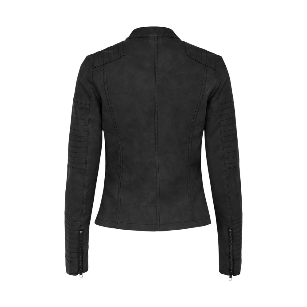Only Black Polyethylene Biker Jacket - Luxe Nova