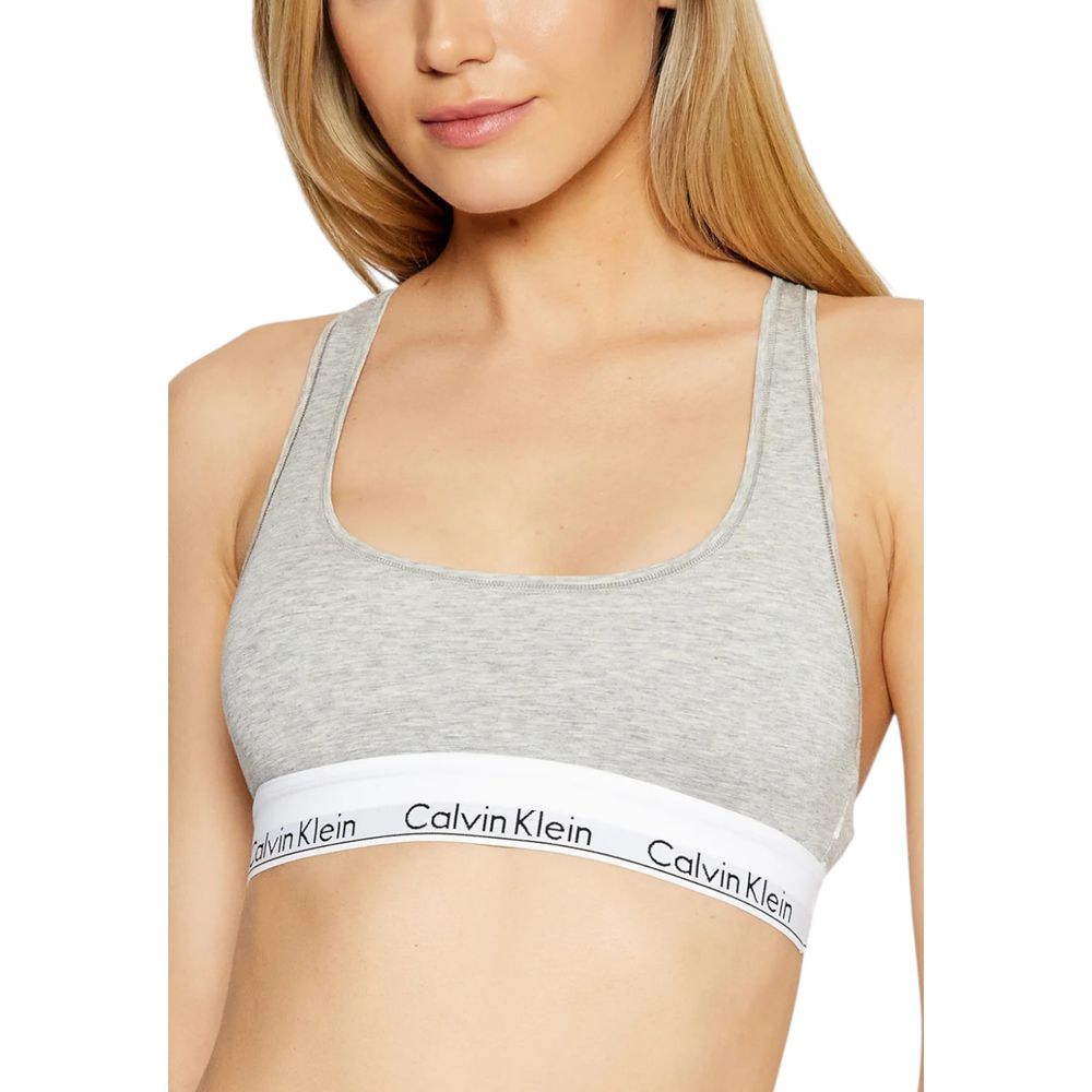 Calvin Klein Underwear Gray Cotton Bra - Luxe Nova