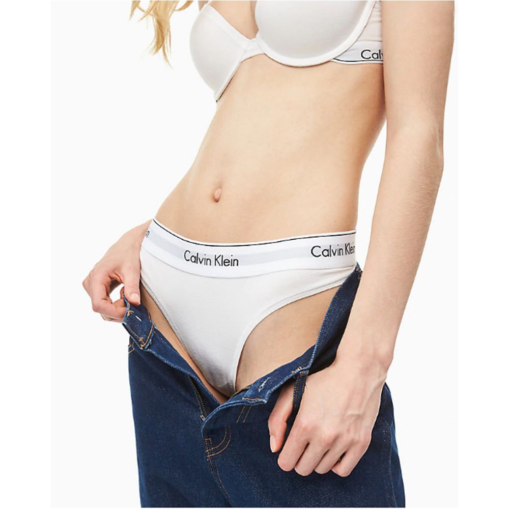Calvin Klein Underwear White Cotton Pantie - Luxe Nova