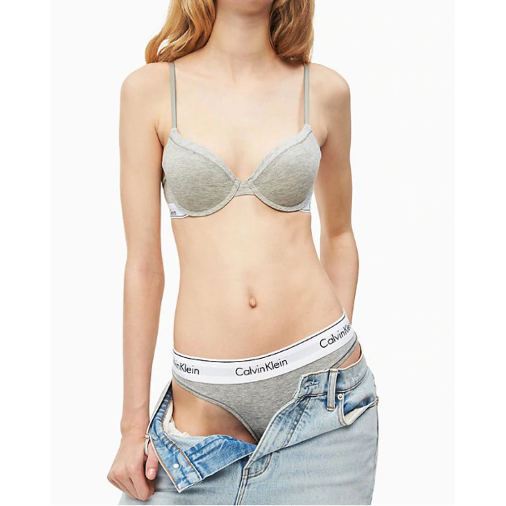 Calvin Klein Underwear Gray Cotton Pantie - Luxe Nova
