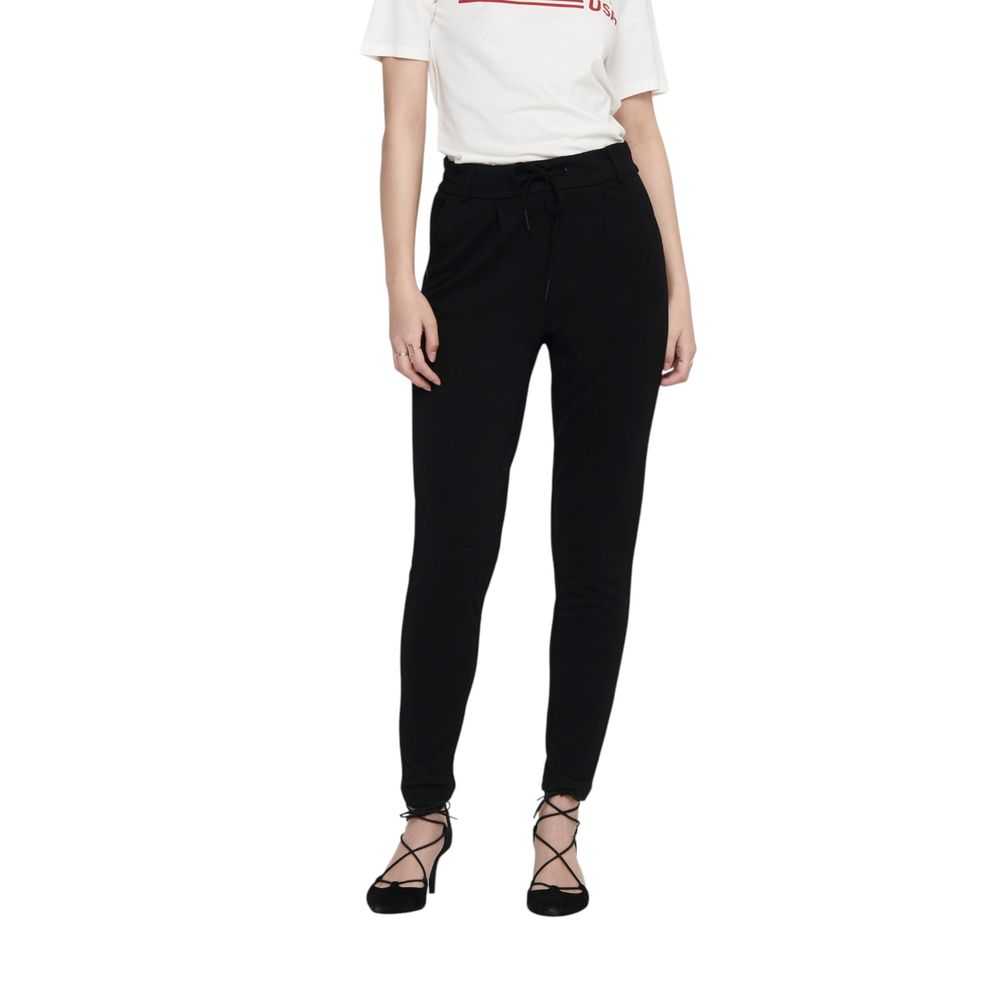 Only Black Viscose Casual Pants - Luxe Nova