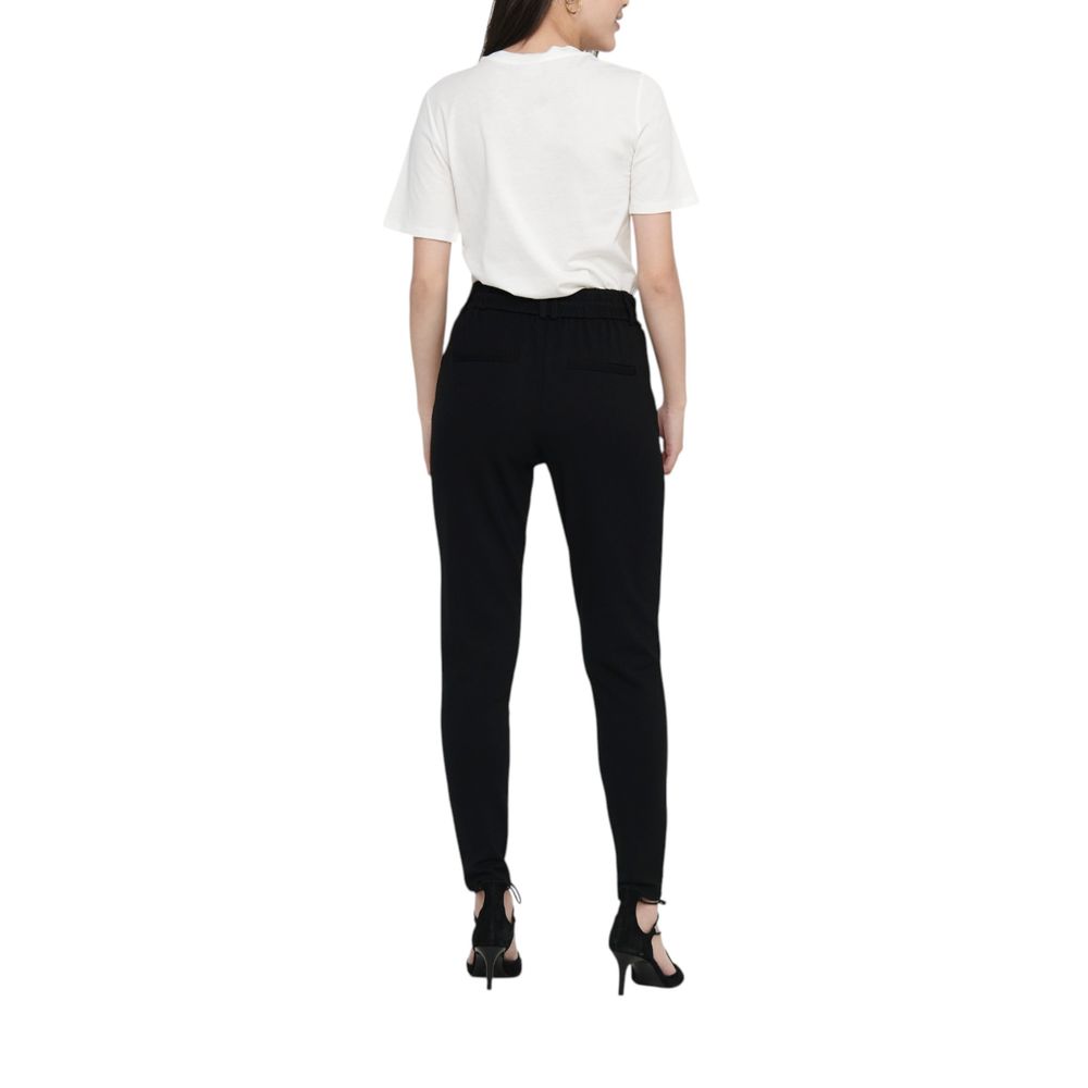 Only Black Viscose Casual Pants - Luxe Nova