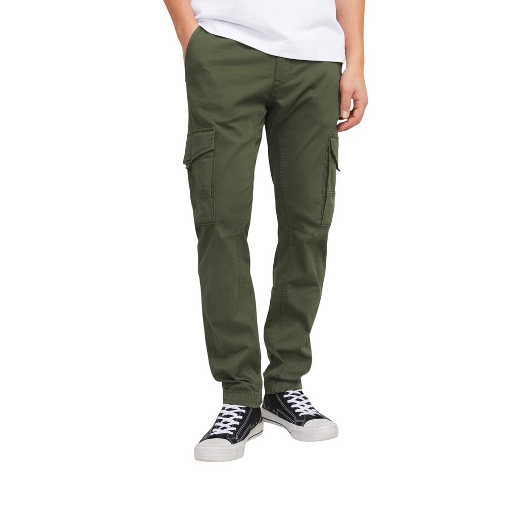 Jack Jones Green Cotton Skinny Pants - Luxe Nova