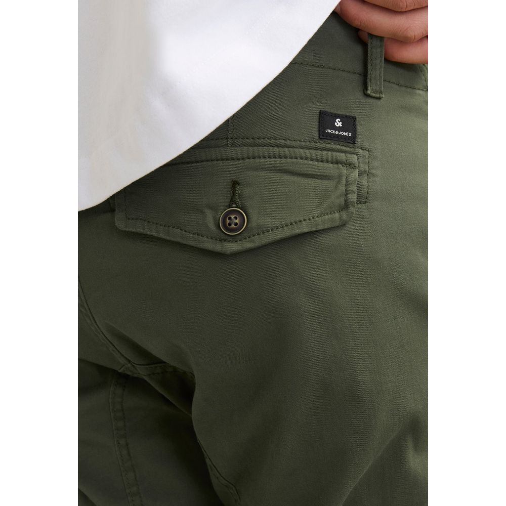 Jack Jones Green Cotton Skinny Pants - Luxe Nova
