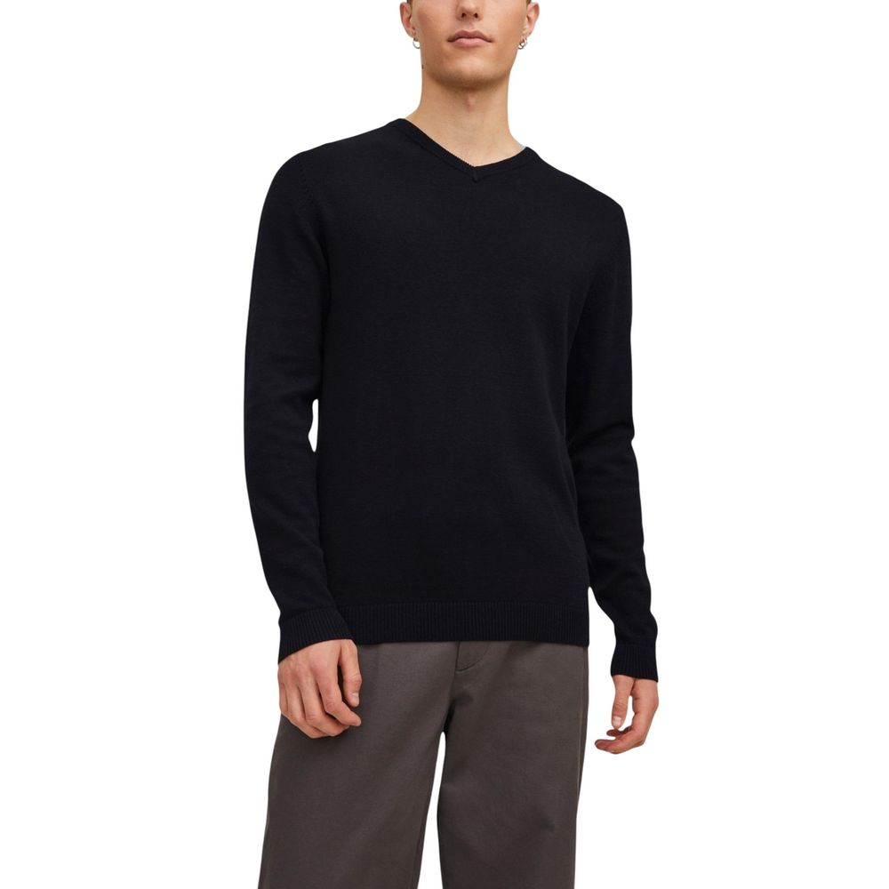 Jack Jones Black Cotton Sweatshirt - Luxe Nova