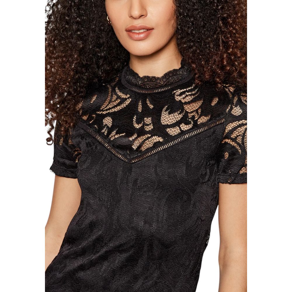 Vila Clothes Black Polyamide T-Shirt - Luxe Nova