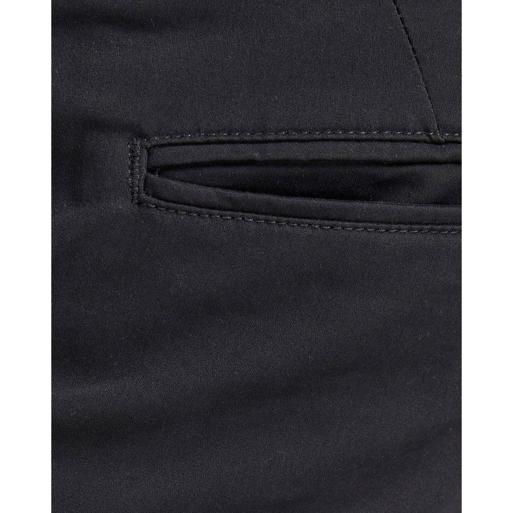 Jack Jones Black Cotton Casual Pants - Luxe Nova