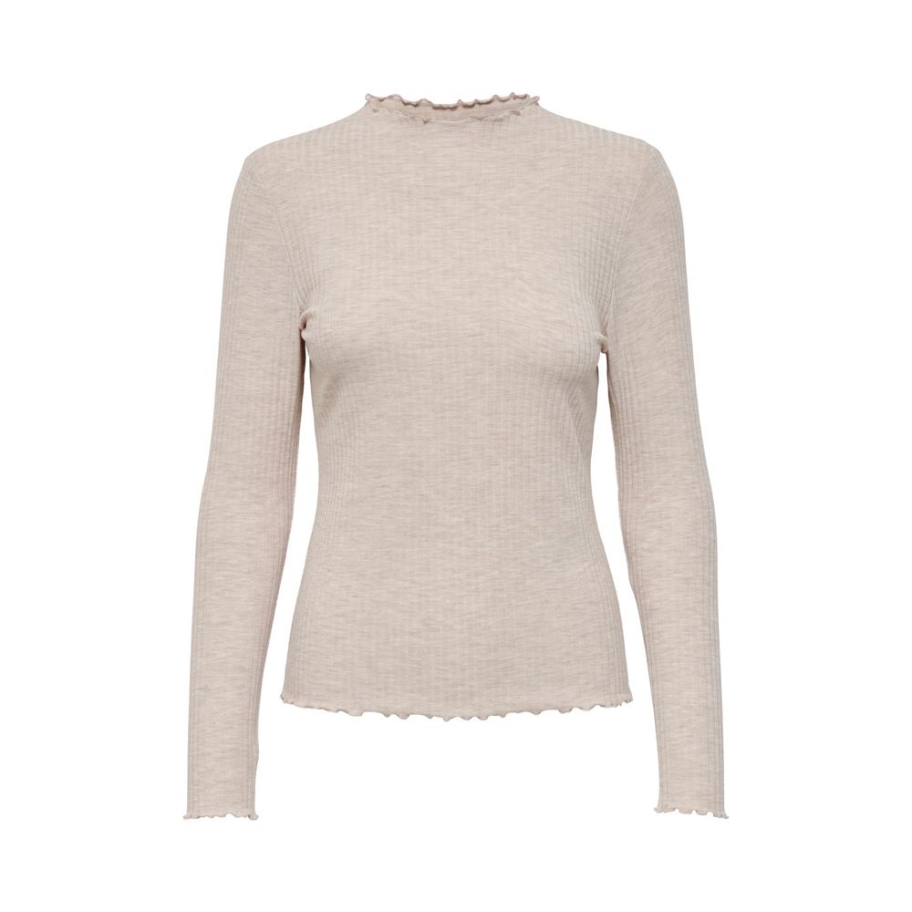 Only Beige Polyester Turtleneck - Luxe Nova