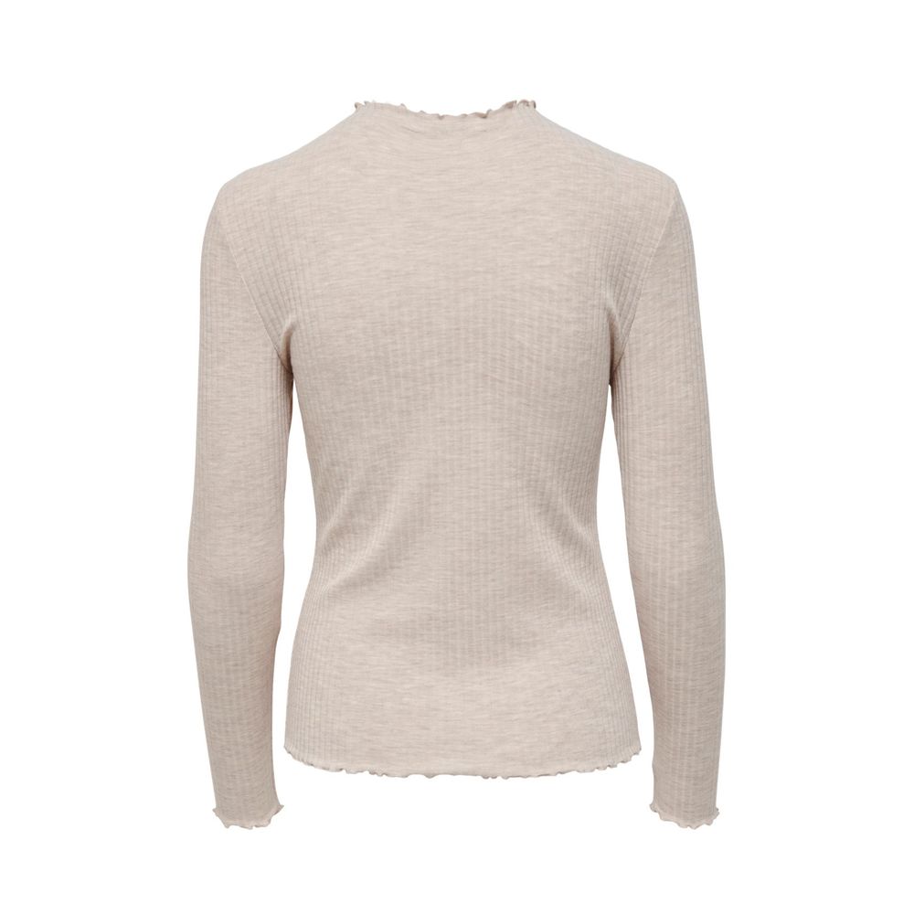 Only Beige Polyester Turtleneck - Luxe Nova