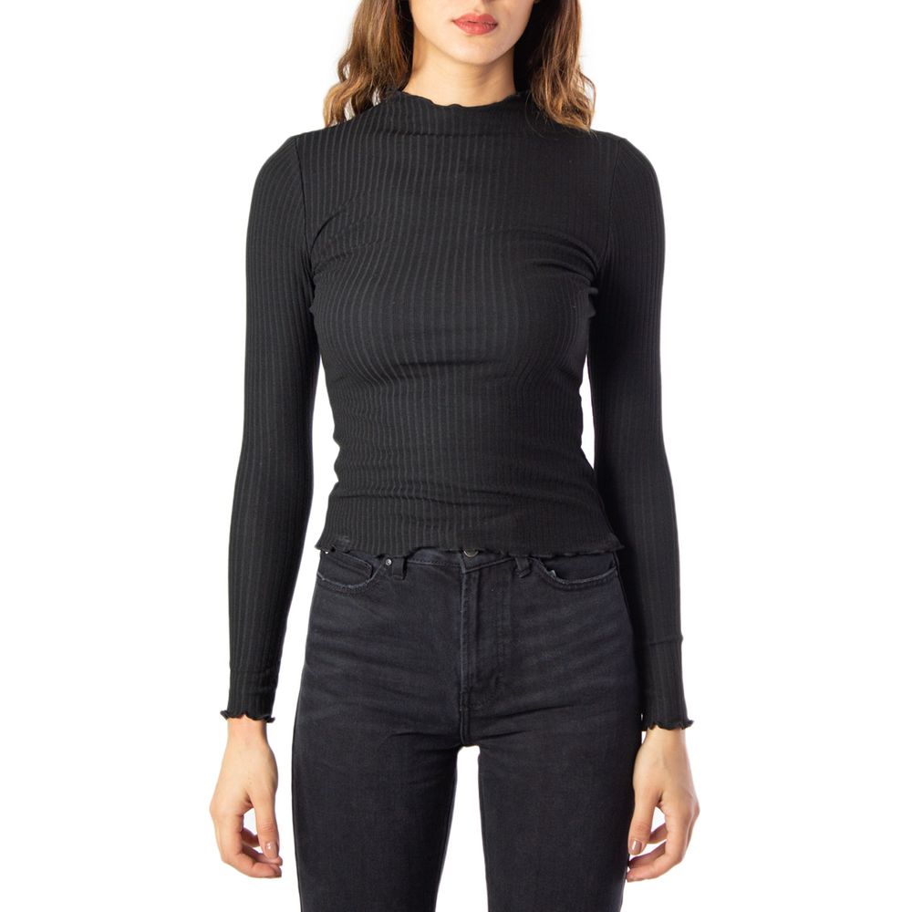 Only Black Polyester Turtleneck - Luxe Nova
