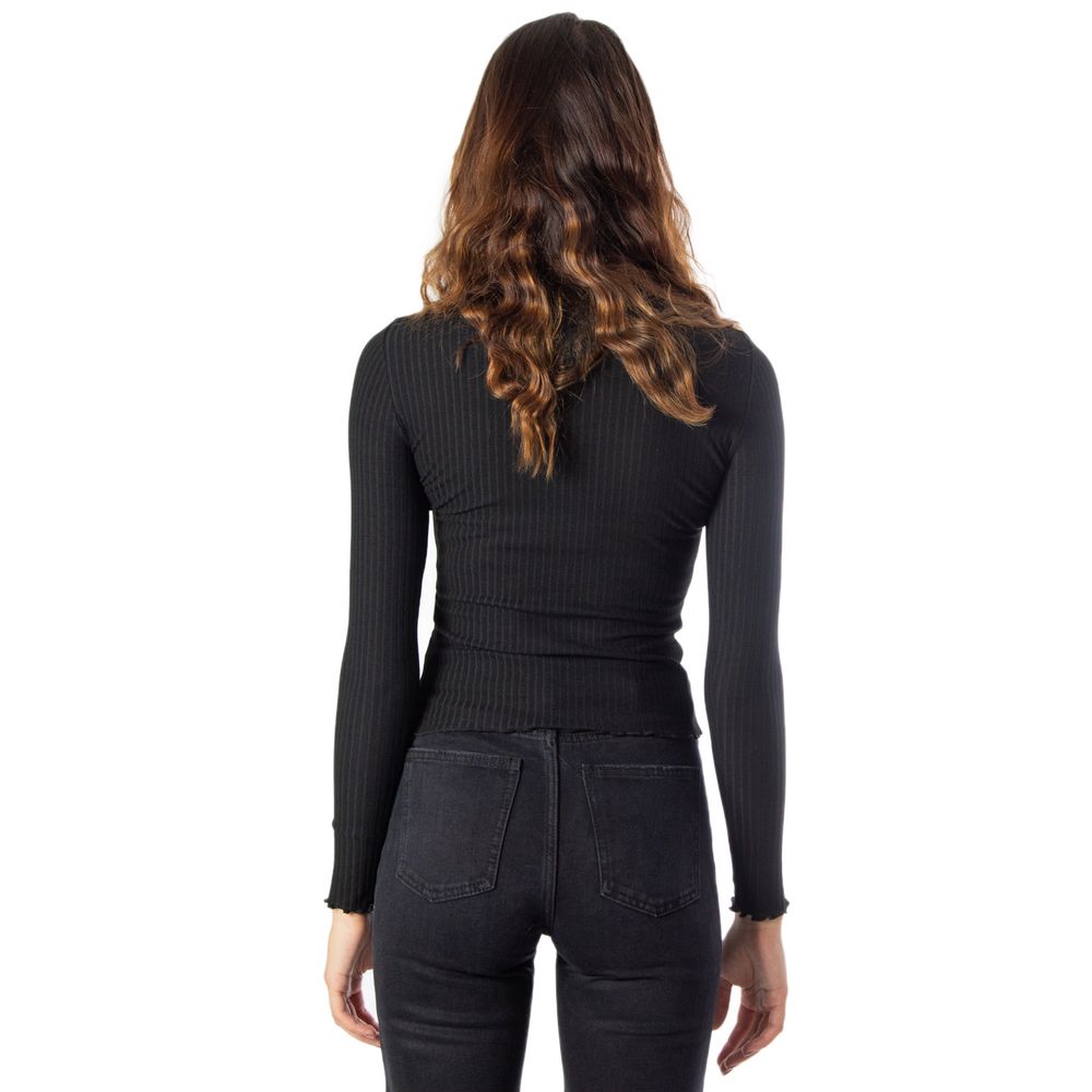 Only Black Polyester Turtleneck - Luxe Nova