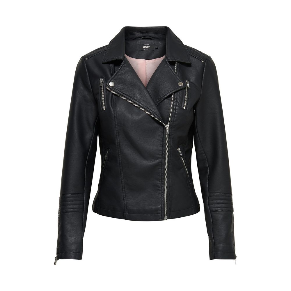 Only Black Viscose Biker Jacket - Luxe Nova