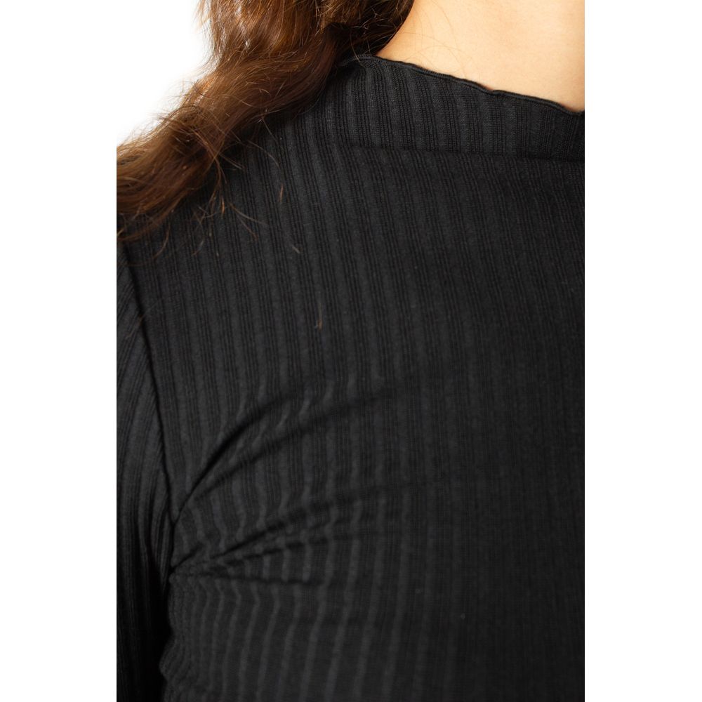 Only Black Polyester Turtleneck - Luxe Nova