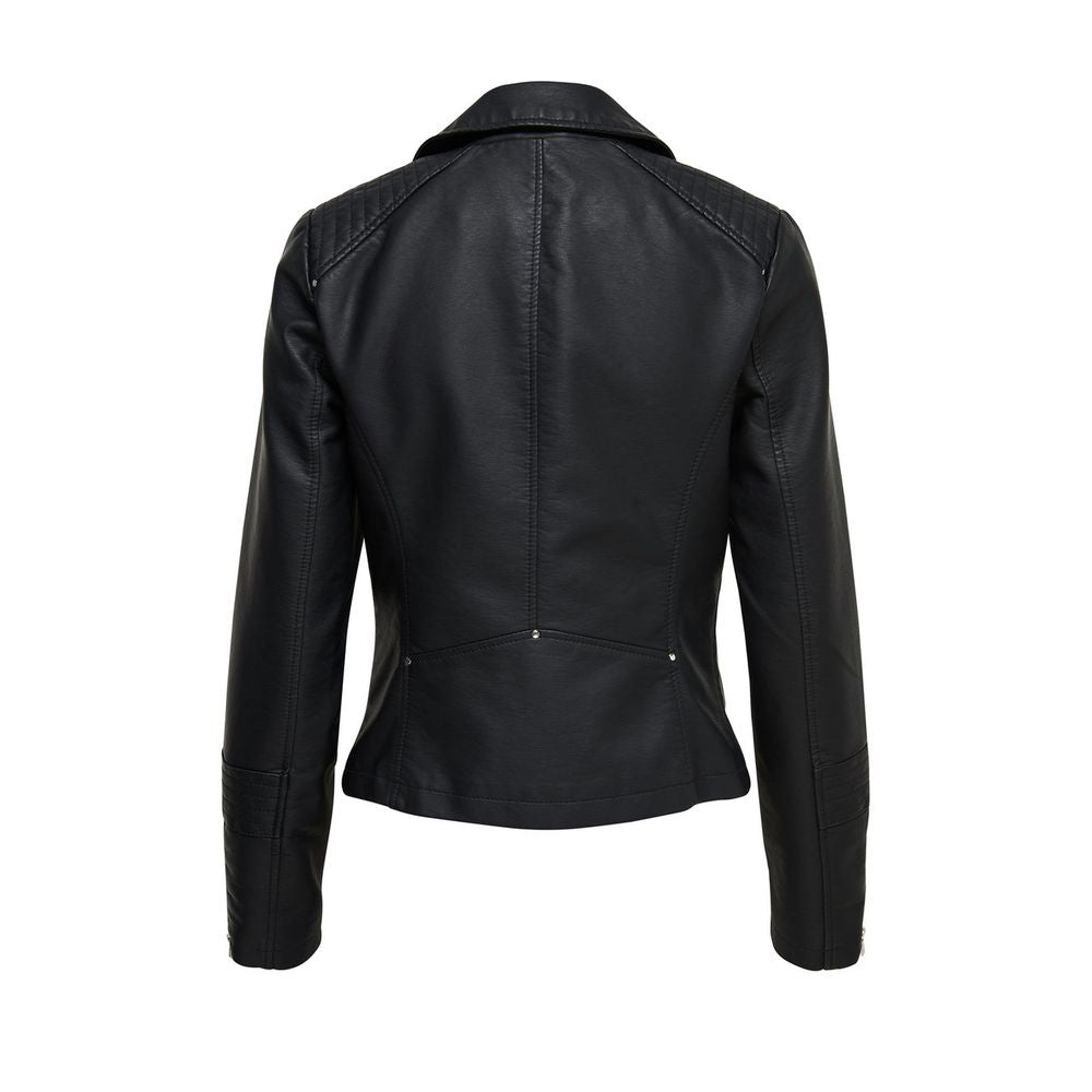 Only Black Viscose Biker Jacket - Luxe Nova