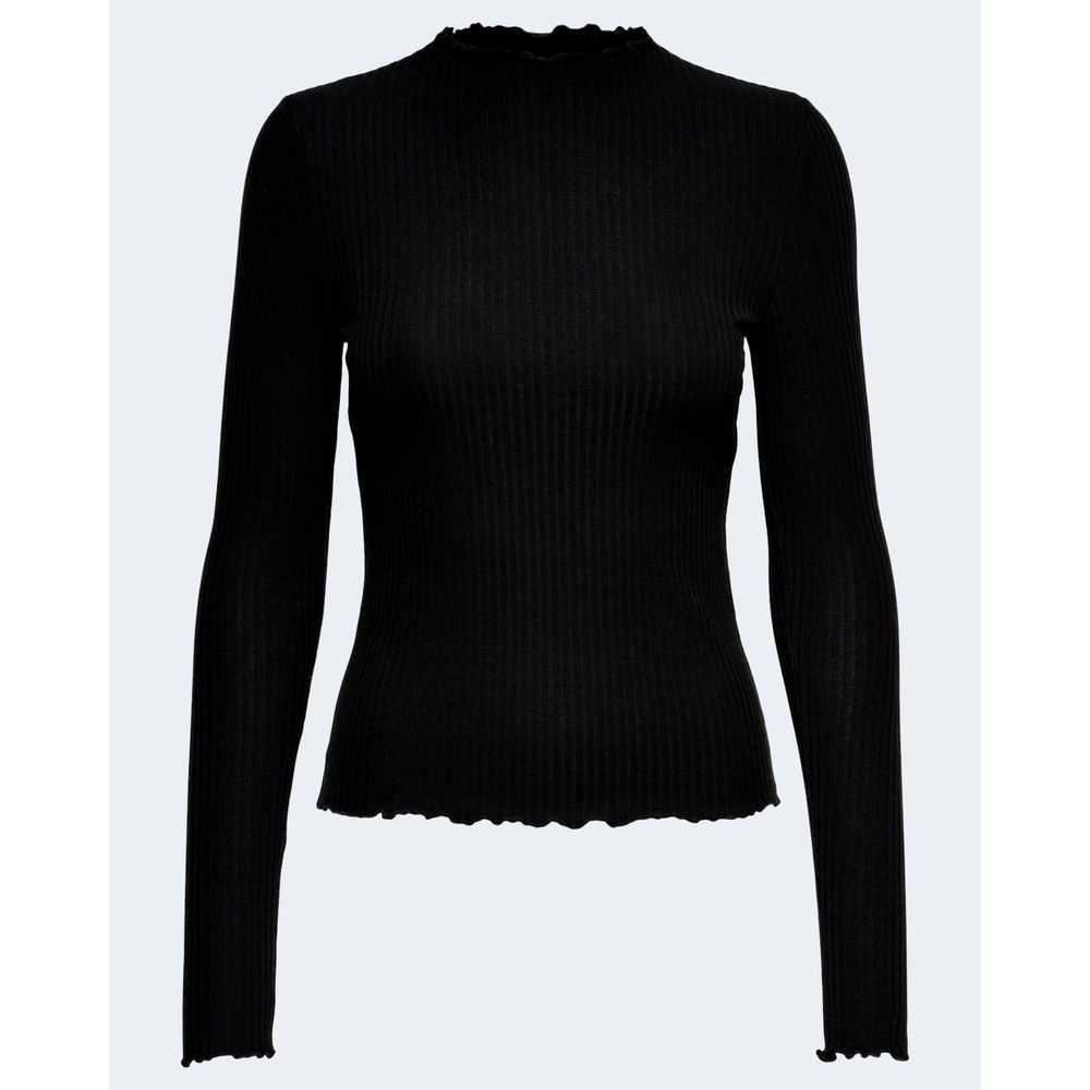 Only Black Polyester Turtleneck - Luxe Nova