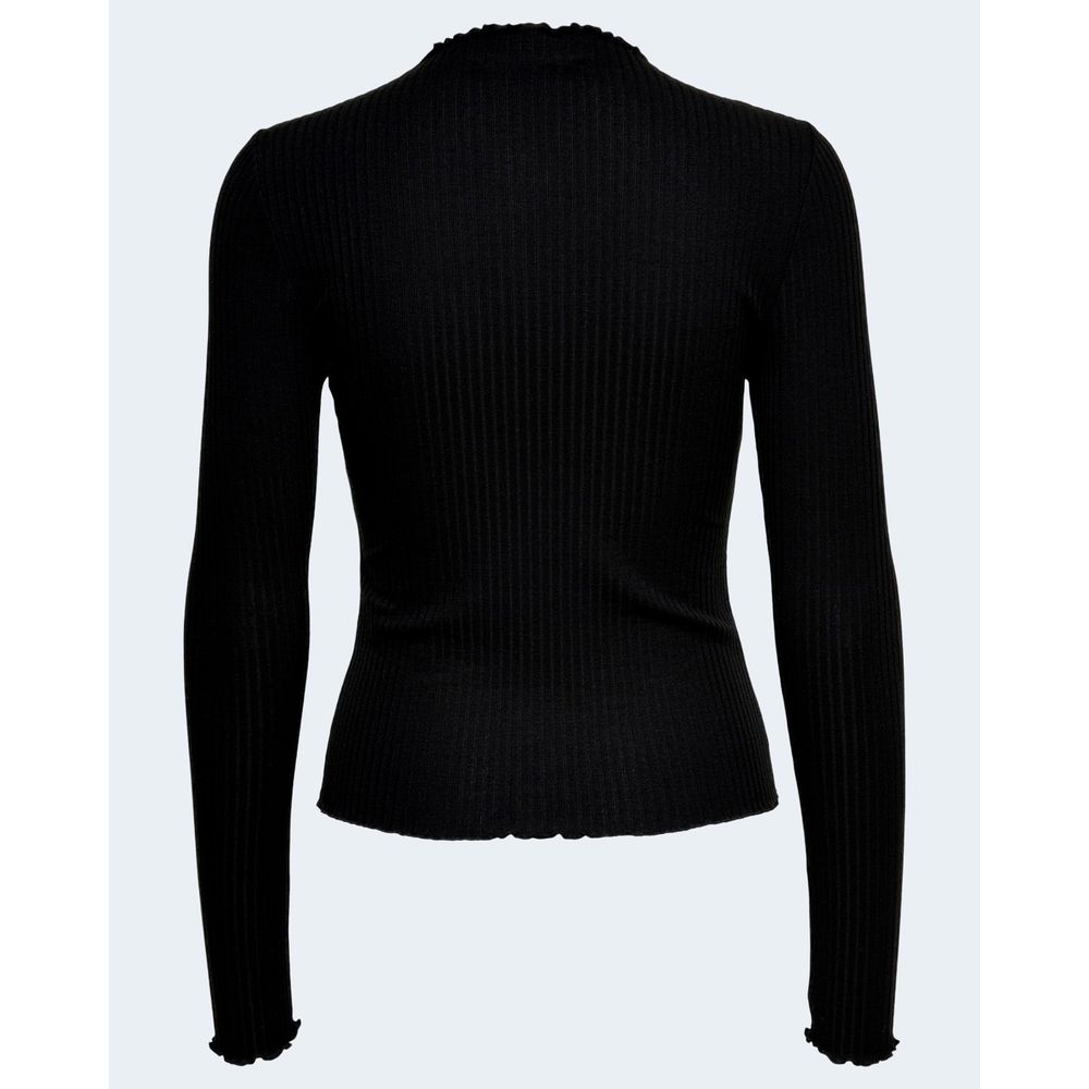 Only Black Polyester Turtleneck - Luxe Nova