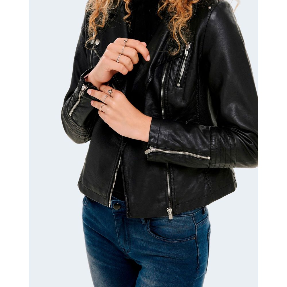 Only Black Viscose Biker Jacket - Luxe Nova