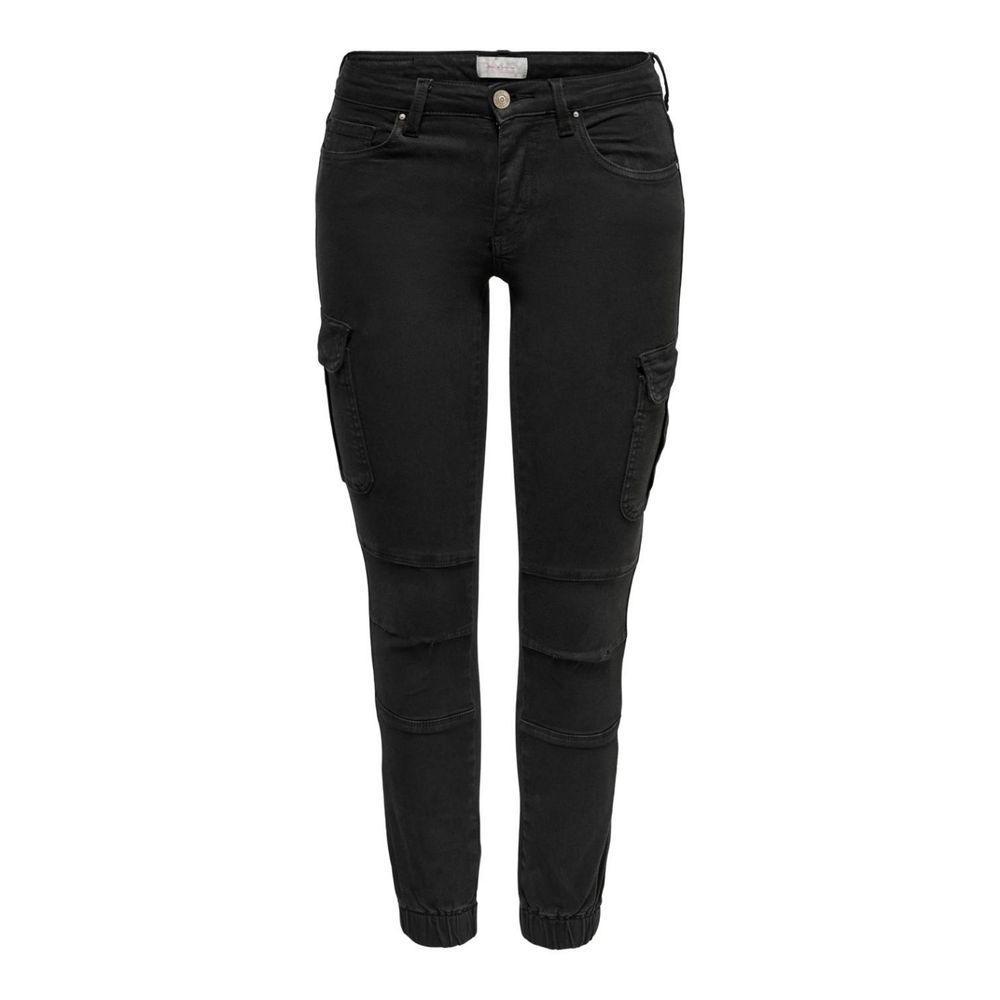 Only Black Cotton Skinny Pants - Luxe Nova