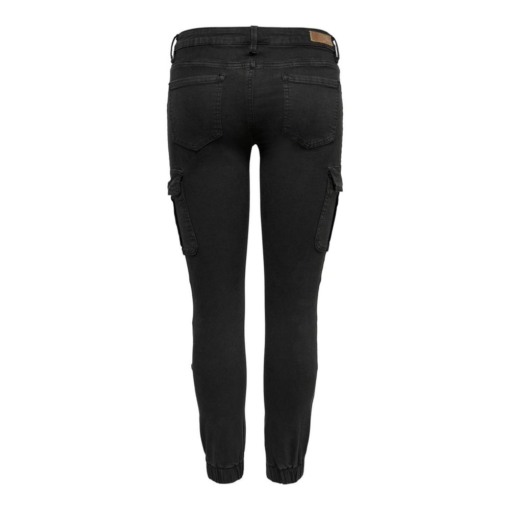 Only Black Cotton Skinny Pants - Luxe Nova