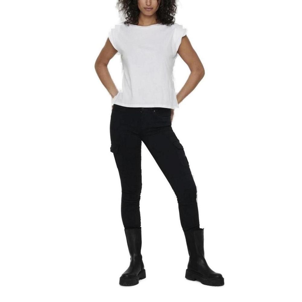 Only Black Cotton Skinny Pants - Luxe Nova