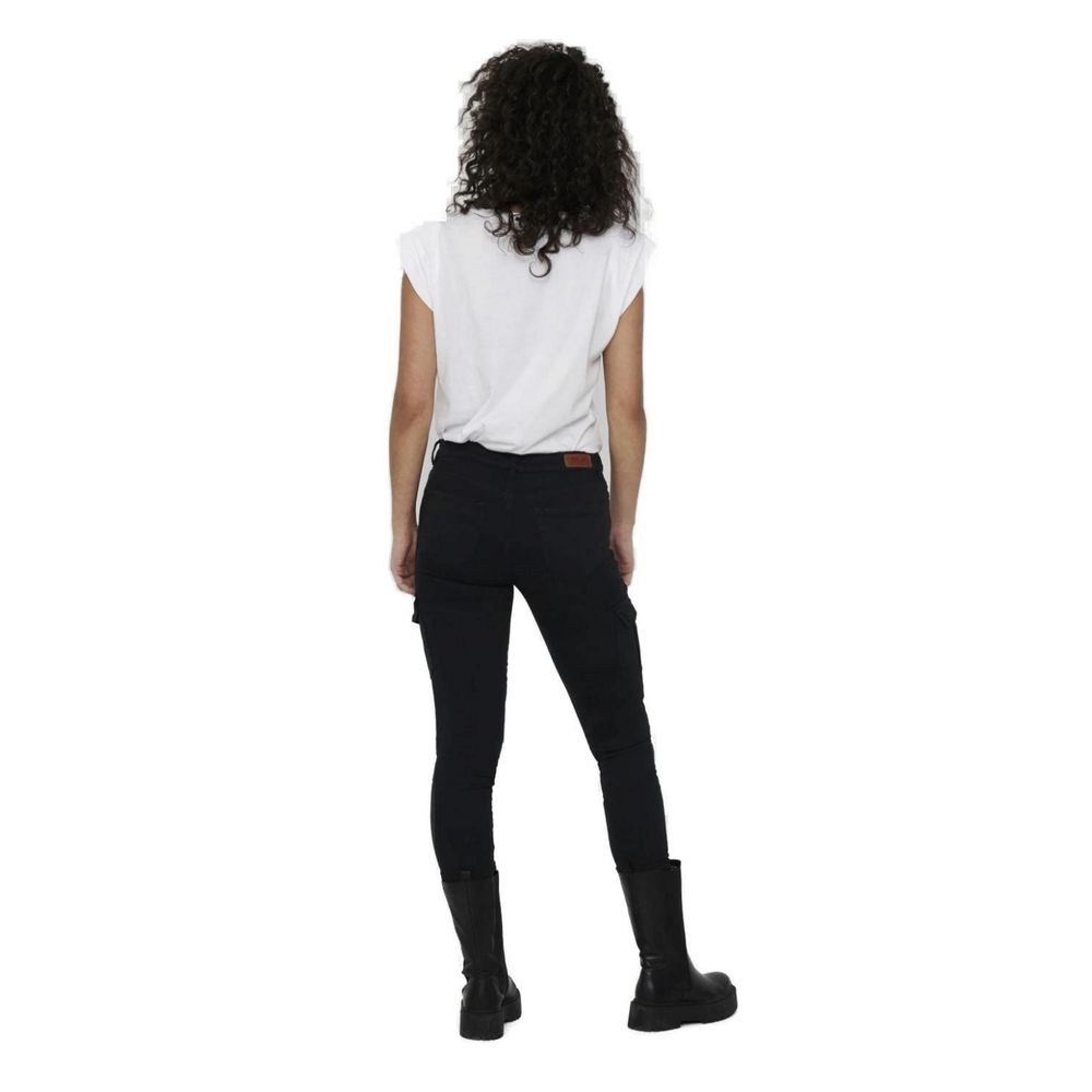Only Black Cotton Skinny Pants - Luxe Nova