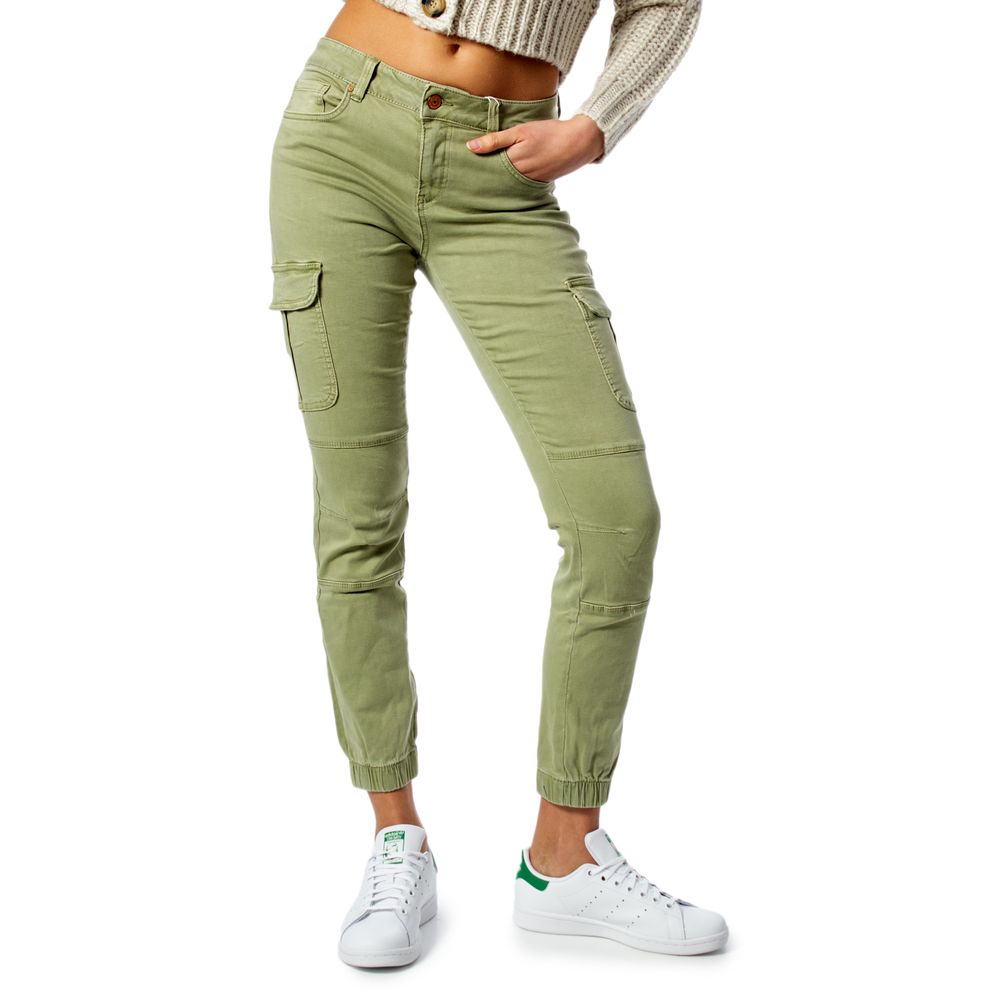 Only Green Cotton Skinny Pants - Luxe Nova