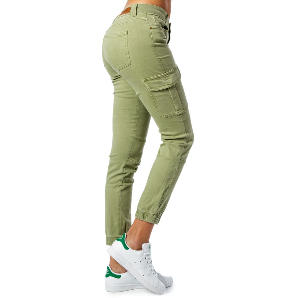 Only Green Cotton Skinny Pants - Luxe Nova
