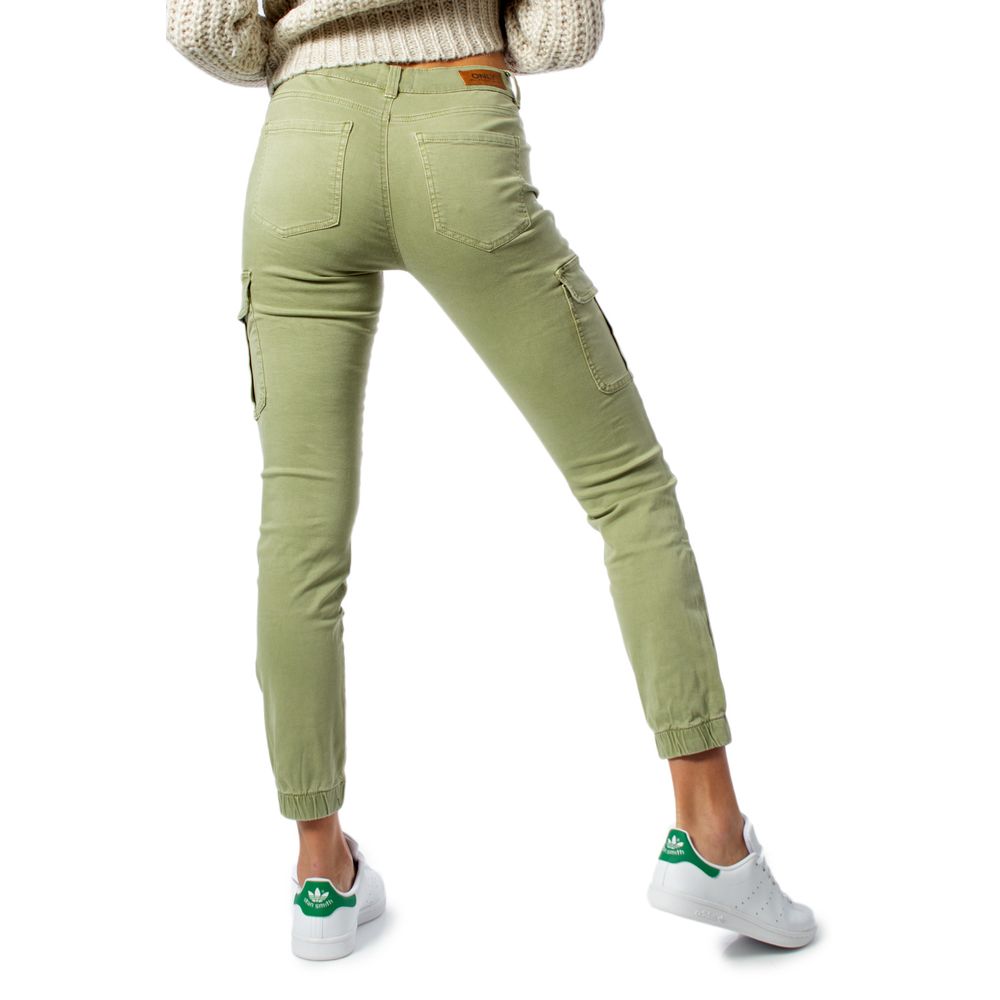 Only Green Cotton Skinny Pants - Luxe Nova