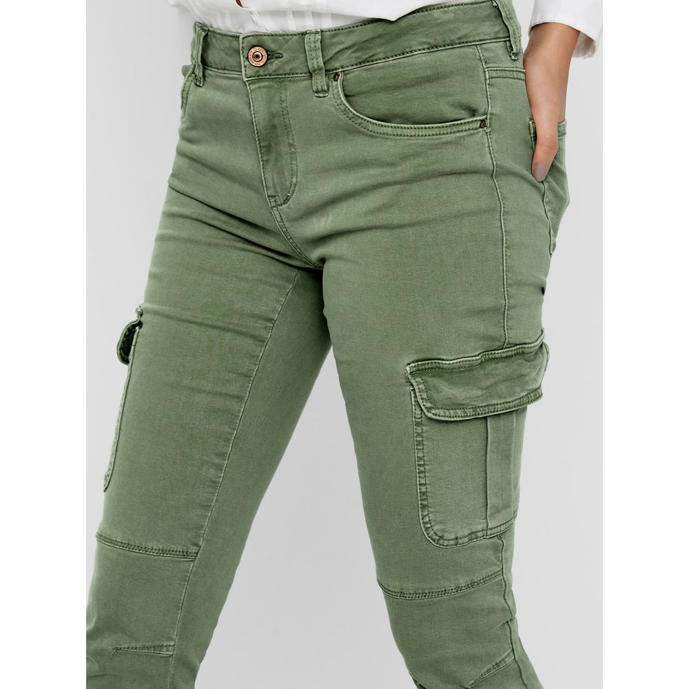 Only Green Cotton Skinny Pants - Luxe Nova