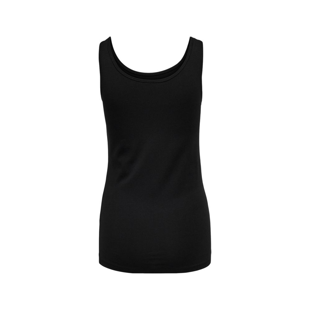 Only Black Cotton Tank Tops - Luxe Nova