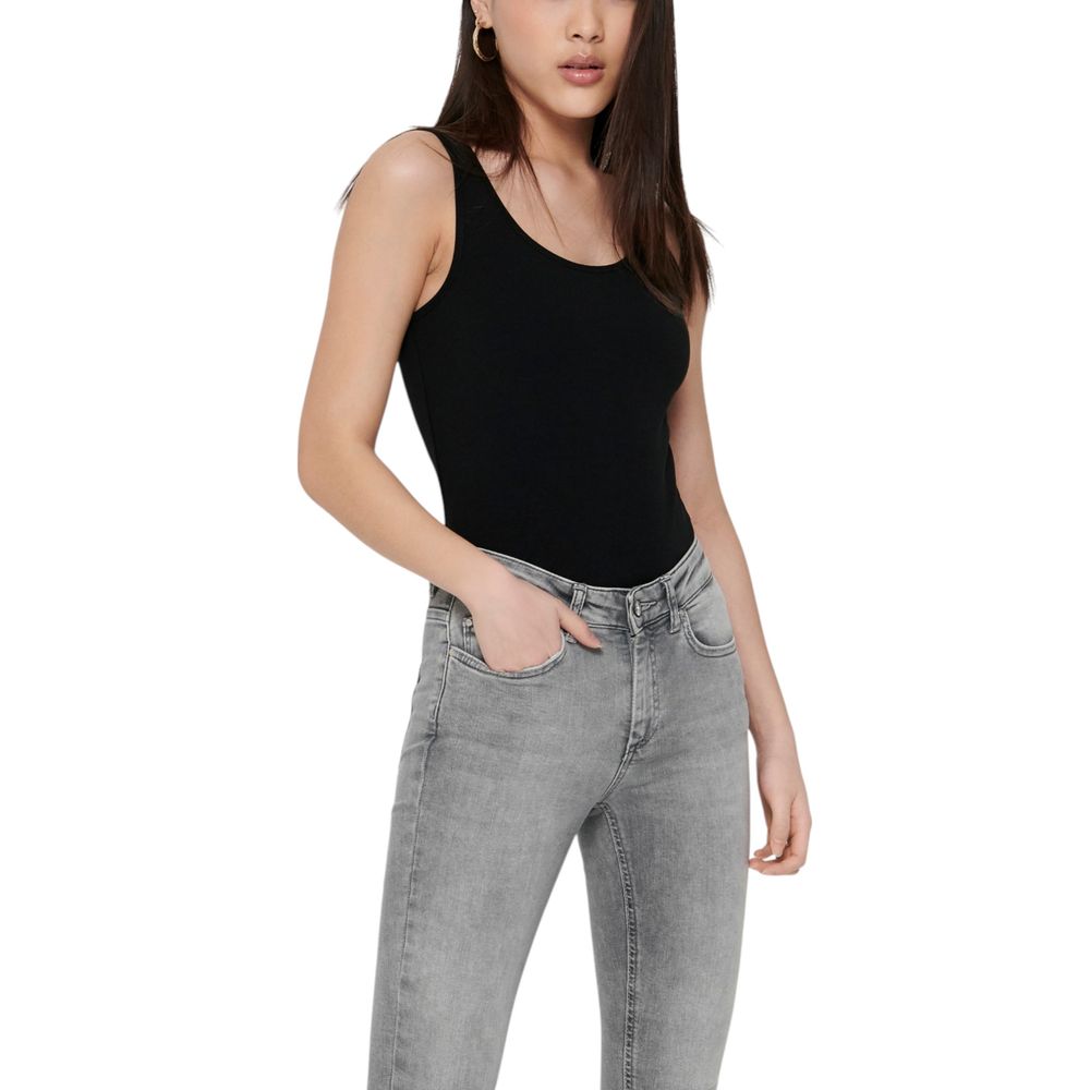 Only Black Cotton Tank Tops - Luxe Nova