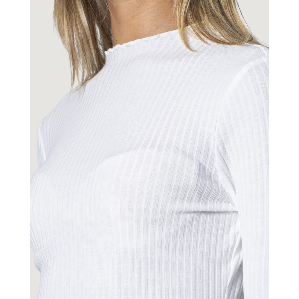 Only White Polyester Turtleneck - Luxe Nova