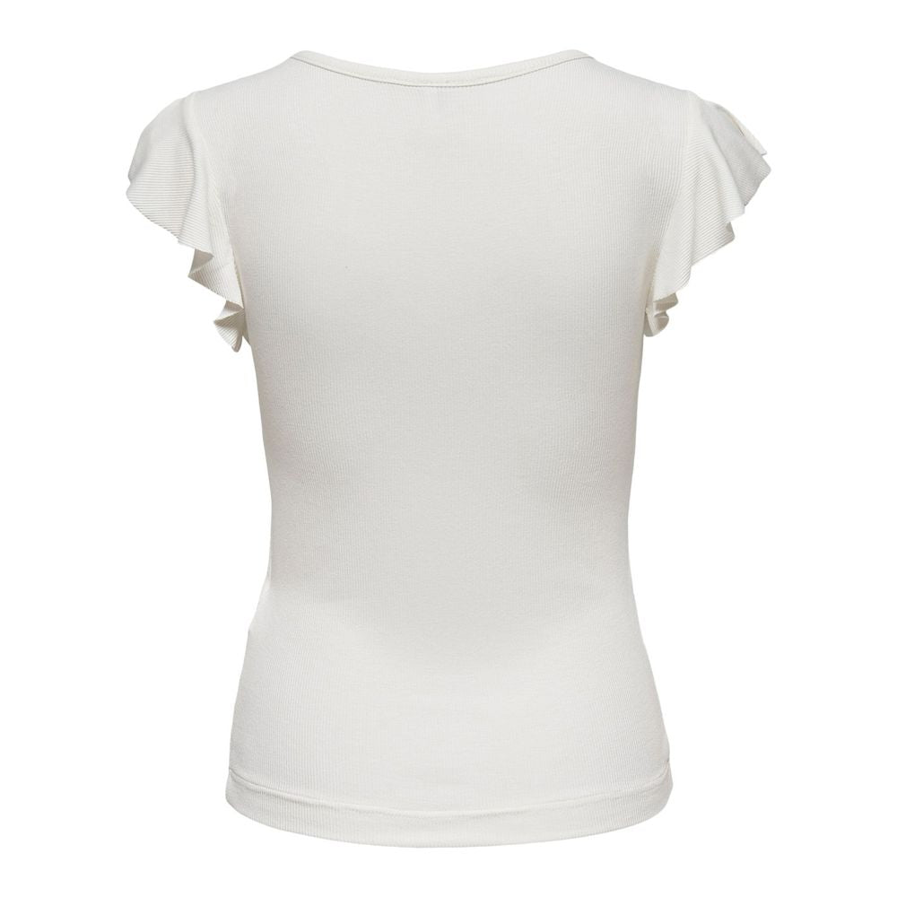 Only Cream Viscose T-Shirt - Luxe Nova