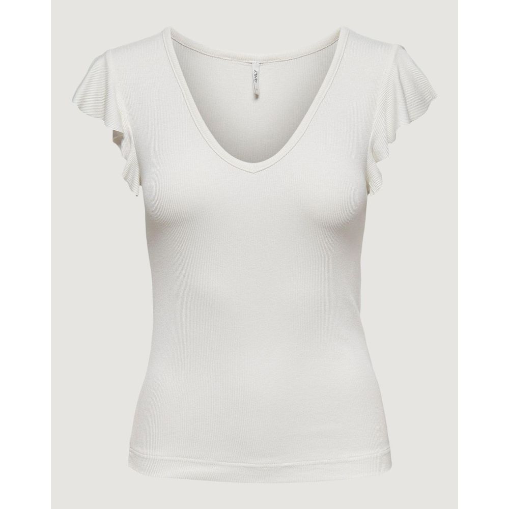 Only Cream Viscose T-Shirt - Luxe Nova