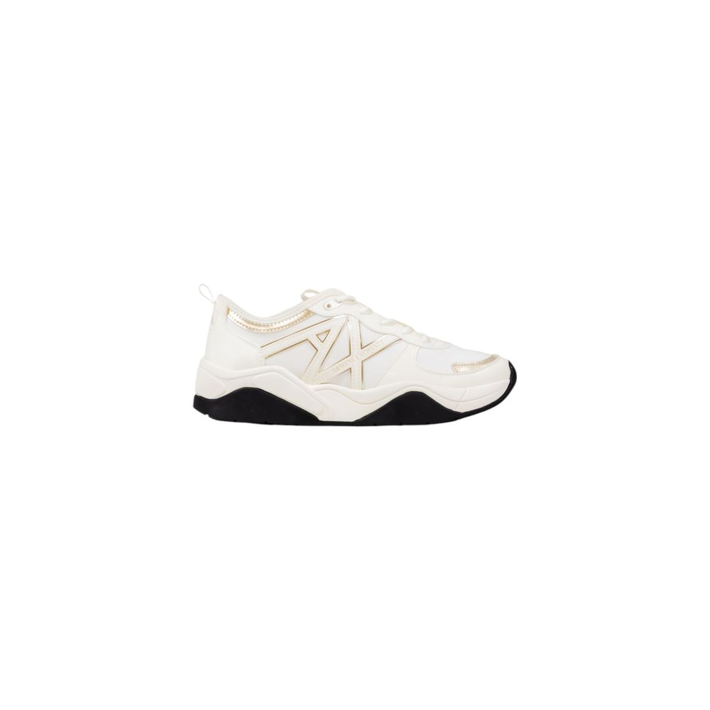 Armani Exchange White Polyester Athletic Sneakers - Luxe Nova